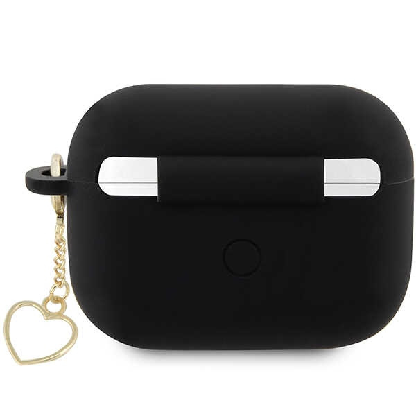 Etui Guess GUAP2LSCHSK AirPods Pro 2 cover czarny/black Silicone Charm Heart Collection Case