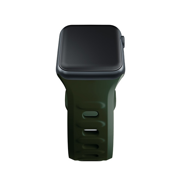 3MK Silicone Watch Strap Ciemnozielony/ Dark Green dla Apple Watch 42/44/45/49mm
