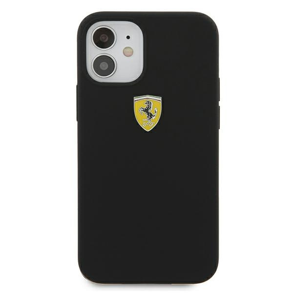Etui Ferrari Apple iPhone 12 mini On Track Silicone Czarny Case