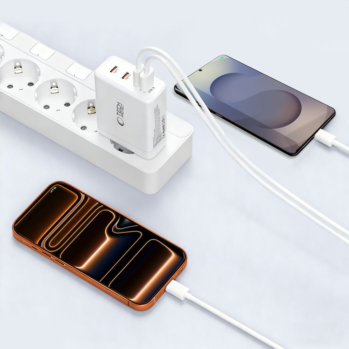 TECH-PROTECT NC120W-GAN 4-PORT NETWORK CHARGER PD 120W / QC3.0 WHITE