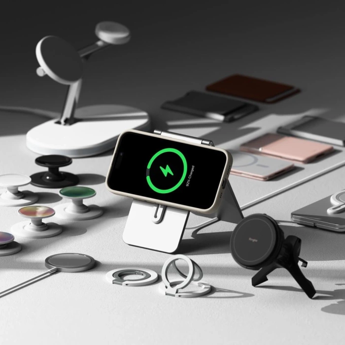 Etui RINGKE SILICONE MAGNETIC MAGSAFE IPHONE 16 STONE