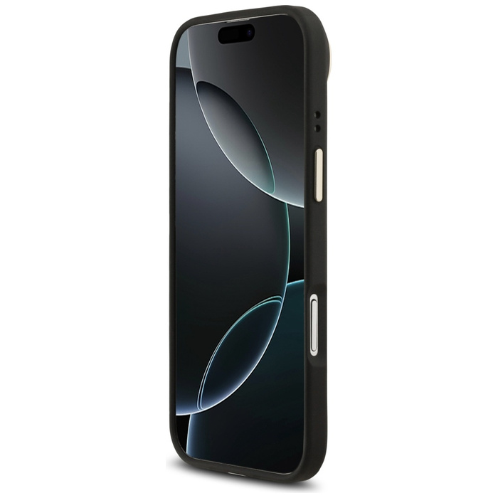 Etui Guess Peony Hot Stamp MagSafe do    iPhone Air czarny