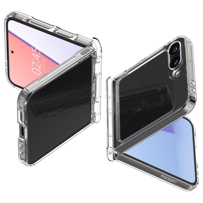 ETUI SPIGEN ULTRA HYBRID PRO SAMSUNG GALAXY Z FLIP 6 / 7 FE CRYSTAL CLEAR