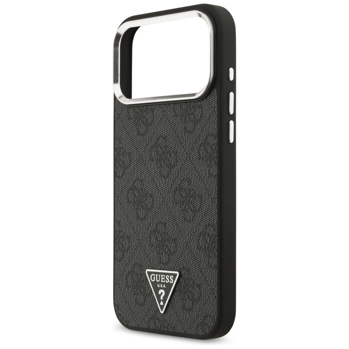 Etui Guess 4G Triangle Logo MagSafe do   iPhone 17 Pro Max czarny srebrny