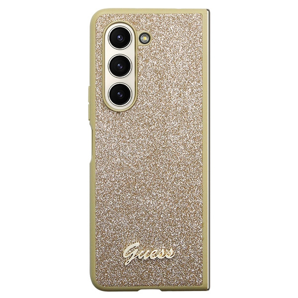 Etui Guess GUHCZFD5HGGSHD F946 Galaxy Z Fold 5 złoty/gold hardcase Glitter Script Case