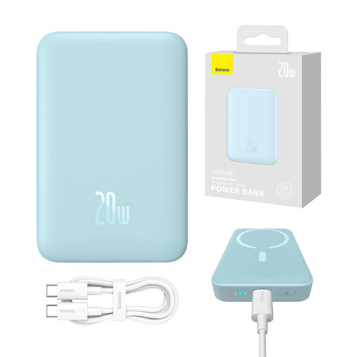 Powerbank Baseus Magnetic Mini 10000mAh 20W (niebieski)