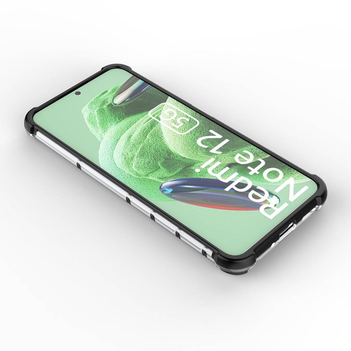 Etui Honeycomb etui do Xiaomi Redmi Note 12 5G / Poco X5 5G pancerny hybrydowy pokrowiec niebieskie Case
