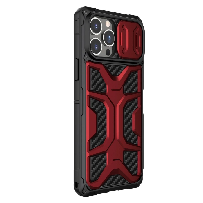 Etui Nillkin Adventurer Case etui do iPhone 13 Pro Max pancerny pokrowiec z osłoną na aparat czerwony