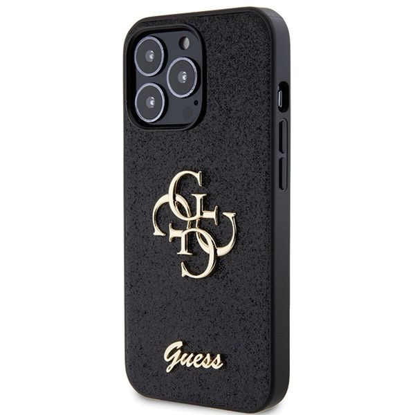 Etui Guess GUHCP13LHG4SGK iPhone 13 Pro / 13 6.1" czarny/black hardcase Glitter Script Big 4G Case