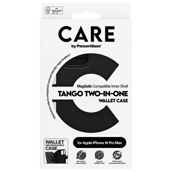 Etui CARE by PanzerGlass Feature Tango   2in1 Wallet iPhone 16 Pro Max 6.9" MagSafe czarny/black 1332