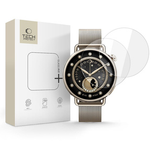 SZKŁO HARTOWANE TECH-PROTECT GLASS FIT+ 2-PACK XIAOMI WATCH S4 (41 MM) CLEAR