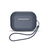 Etui Silikonowe etui do AirPods 3 + pasek na nadgarstek smycz - niebieskie Case