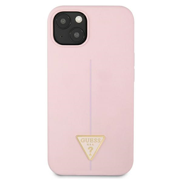 Etui GUESS Apple iPhone 13 Mini Silicone Triangle Fioletowy Hardcase