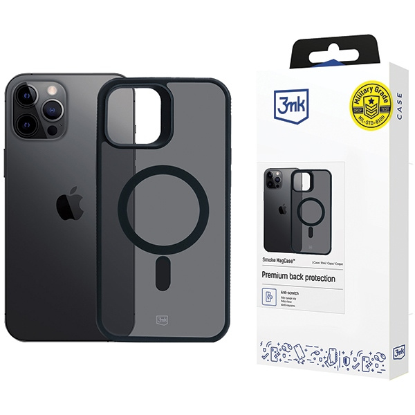 Etui 3MK Smoke MagCase iPhone 12 Pro Max 6.7"