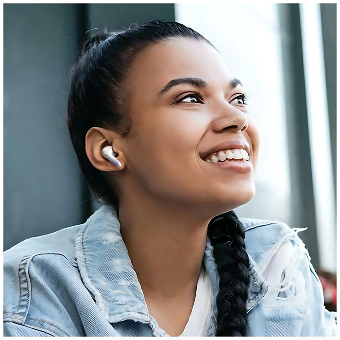 USAMS Słuchawki Bluetooth 5.3 TWS X-don series bezprzewodowe biały/white BHUENCXD02 (US-XD19)