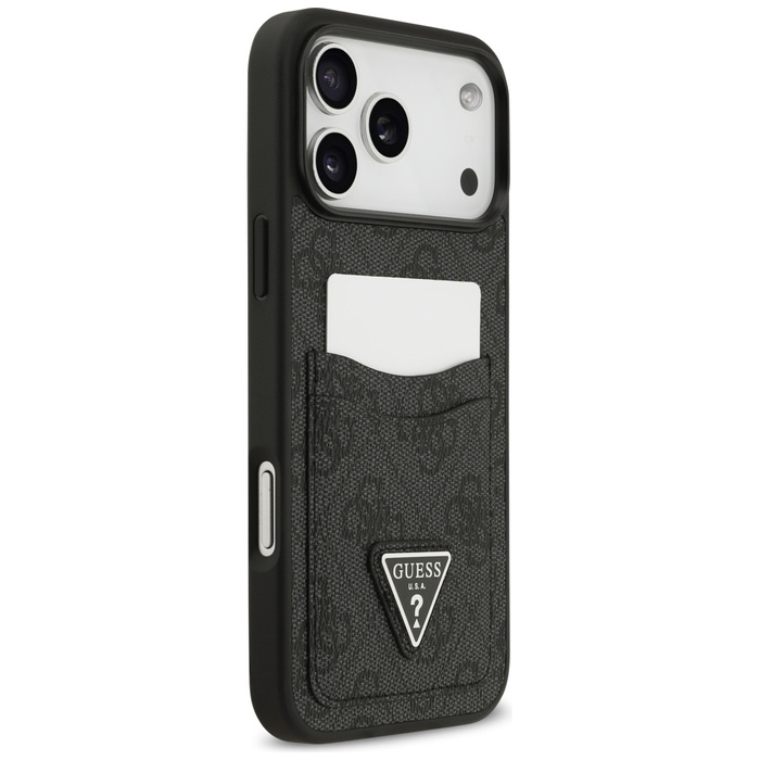 Etui Guess 4G Double Card Triangle do    iPhone 17 Pro Max czarny