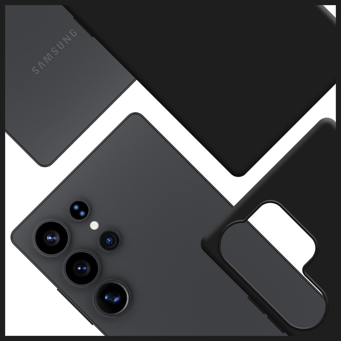 Etui 3MK Hardy MagSilicone do Samsung    Galaxy S25 Ultra czarny