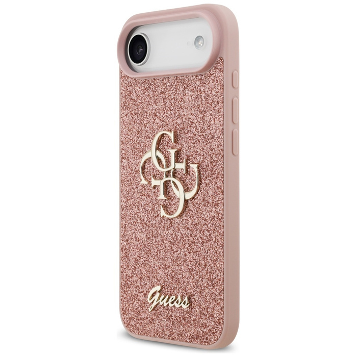 Etui Guess Fixed Glitter Big 4G do       iPhone Air różowy