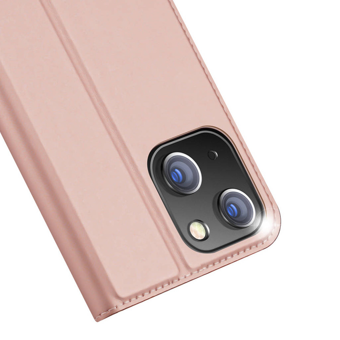 Etui do iPhone 15 pokrowiec z klapką i portfelem Dux Ducis Skin Pro - różowy Case