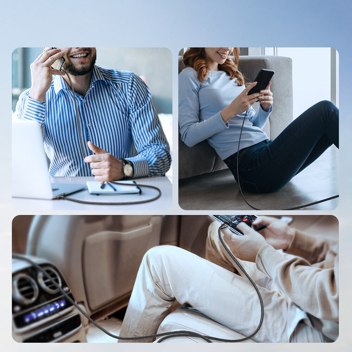 Kabel Joyroom Light-Speed Series SA25-CC5 100W USB-C / USB-C) 1.2m - biały