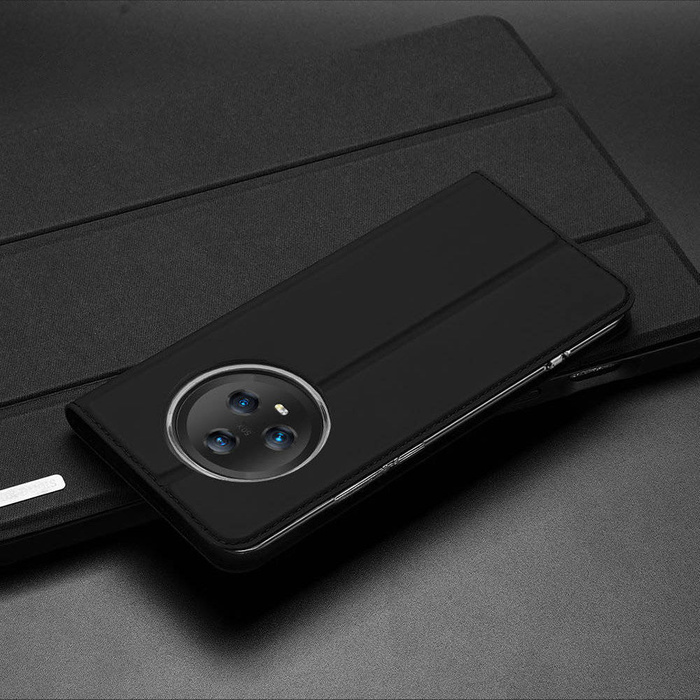 Etui Dux Ducis Skin Pro etui do Honor Magic5 pokrowiec z klapką portfel na kartę podstawka czarne Case