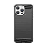 Etui Elastyczne etui wzór karbon do iPhone 15 Pro Max Carbon Case - czarne Case