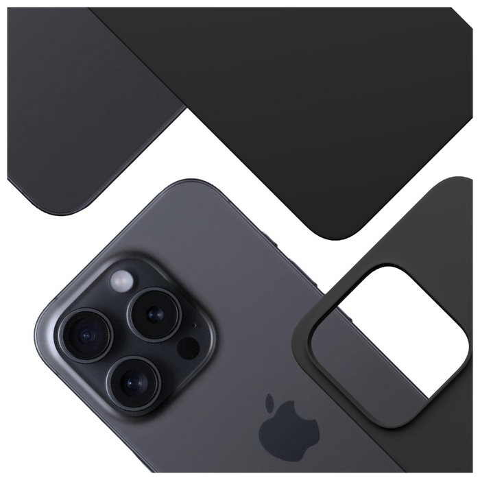 Etui 3MK Hardy MagSilicone do Apple      iPhone 15 Pro grafitowy