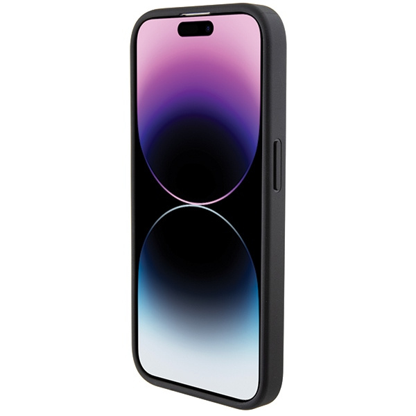 Etui Bmw Bmhcp15l22rdpk Iphone 15 Pro 6.1" Czarny/black Hardcase Leather Textured & Stripe Case