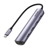 Adapter Hub UGREEN, USB-C do 4x USB 3.0, HDMI, CM417