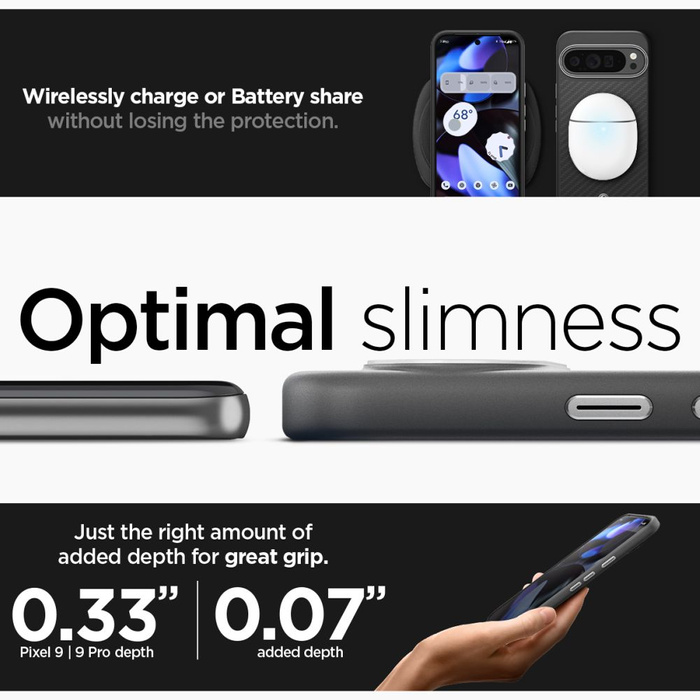 Etui SPIGEN ENZO ARAMID GOOGLE PIXEL 9 PRO XL MATTE BLACK