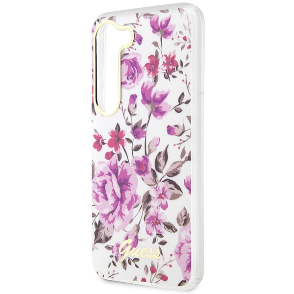 Etui Guess Guhcs23shcfwst S23 S911 Biały/white Hardcase Flower Collection Case