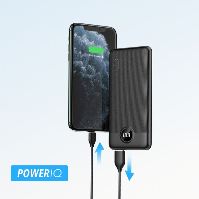 VEGER powerbank 10000 mAh PD QC3.0 2A 20W L10S (W1105PD) czarny