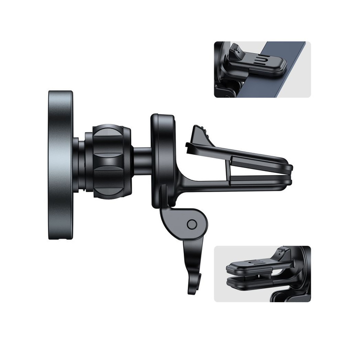 UCHWYT TECH-PROTECT MM15W-V5 MAGNETIC MAGSAFE VENT CAR MOUNT WIRELESS CHARGER 15W BLACK
