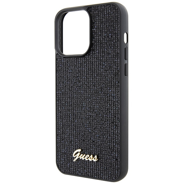 Etui Guess GUHCP15XPMSDGSK iPhone 15 Pro Max 6.7" czarny/black hardcase Disco Metal Script Case