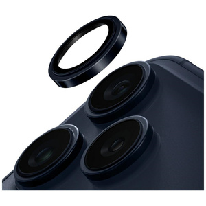 Szkło na obiektyw aparatu UNIQ Optix Prime Camera Lens Protector do iPhone 17 Pro / iPhone 17 Pro Max z aplikatorem granatowy