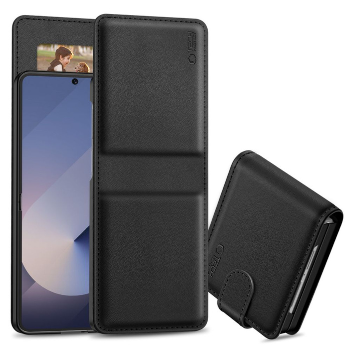 ETUI TECH-PROTECT SAMSUNG GALAXY Z FLIP 6 / 7 FE WALLET CZARNE