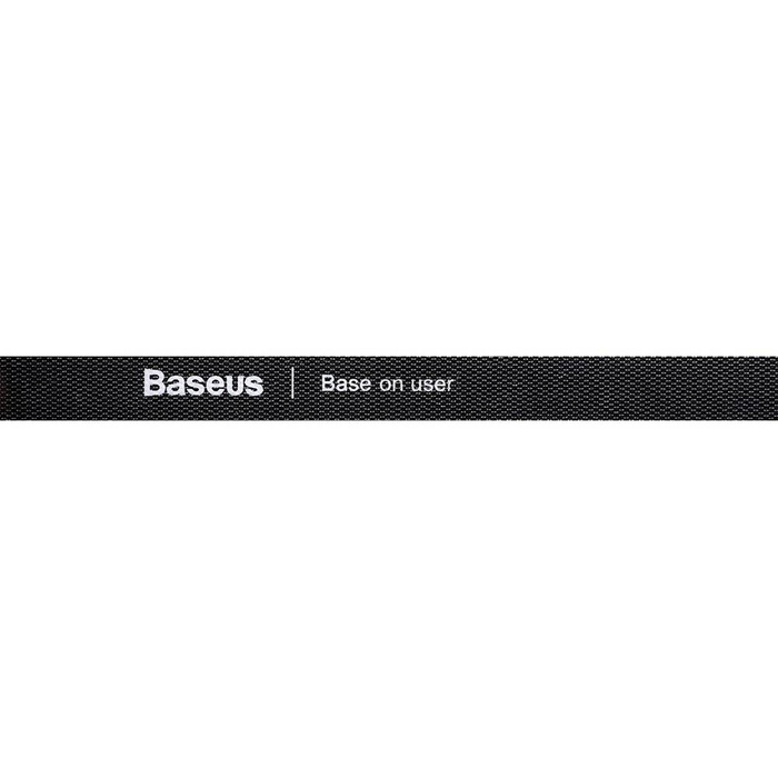 Baseus Rainbow Circle hook and loop Straps - taśma rzepowa rzep organizer kabli 1m czarny (ACMGT-E01)
