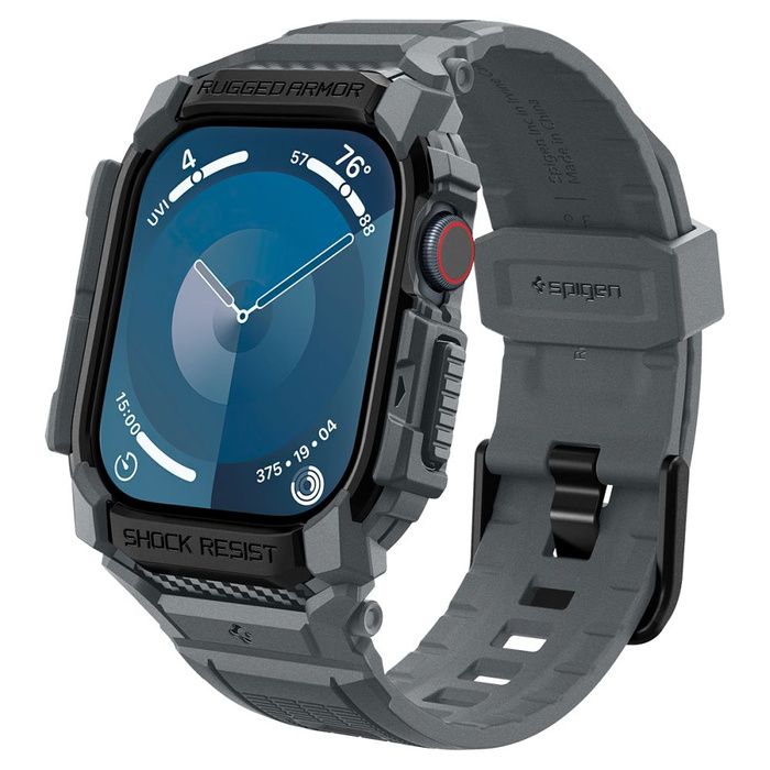 ETUI SPIGEN RUGGED ARMOR ”PRO” APPLE WATCH 10 (46 MM) DARK GREY