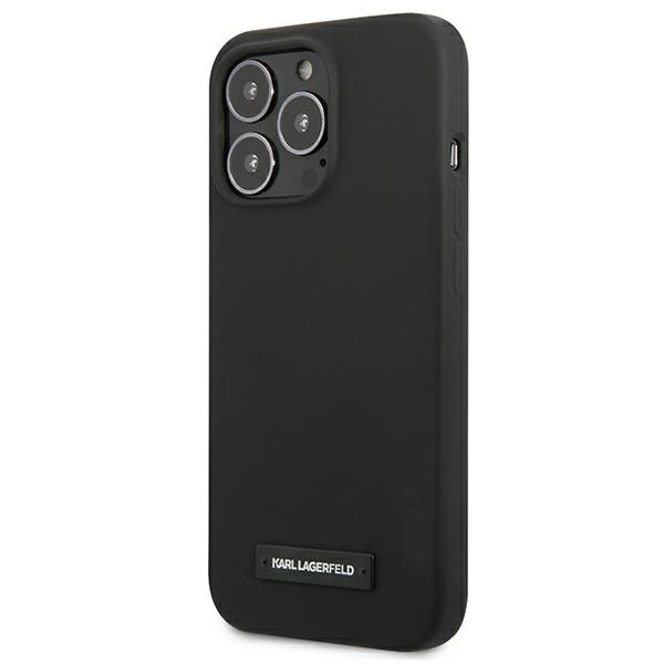 Etui KARL LAGERFELD Apple iPhone 13 Pro Max Silicone Plaque Czarny Hardcase