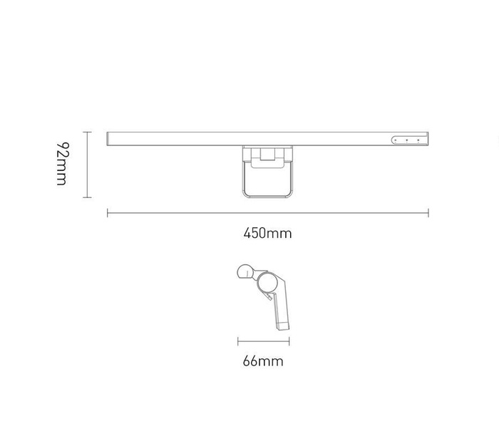 Baseus i-wok lampka LED na monitor do pulpitu oświetlenie ekranu czarny (DGIWK-B01)