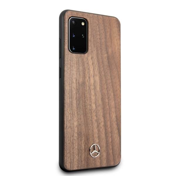 Etui MERCEDES Samsung Galaxy S20 Plus Wood Line Walnut Brązowy Case