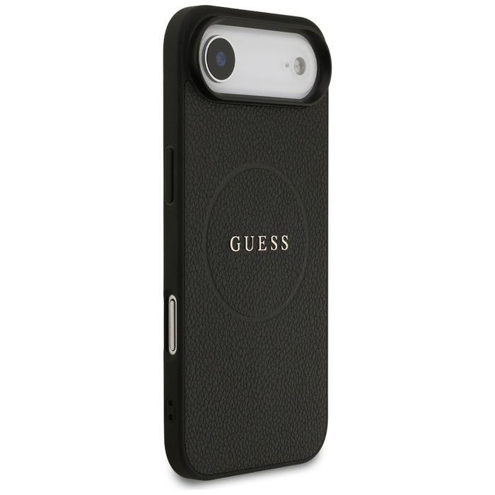 Etui Guess Grained Ring MagSafe do       iPhone 17 Air czarny
