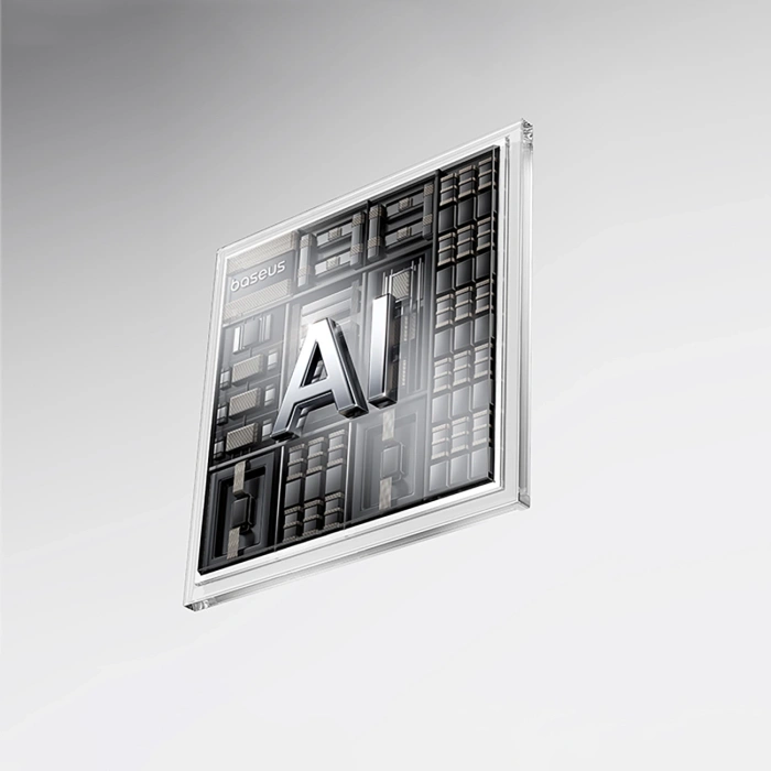 Powerbank Baseus EnerFill FC11 20000mAh 22.5W z wyświetlaczem cyfrowym i dwoma wbudowanymi kablami - beżowy