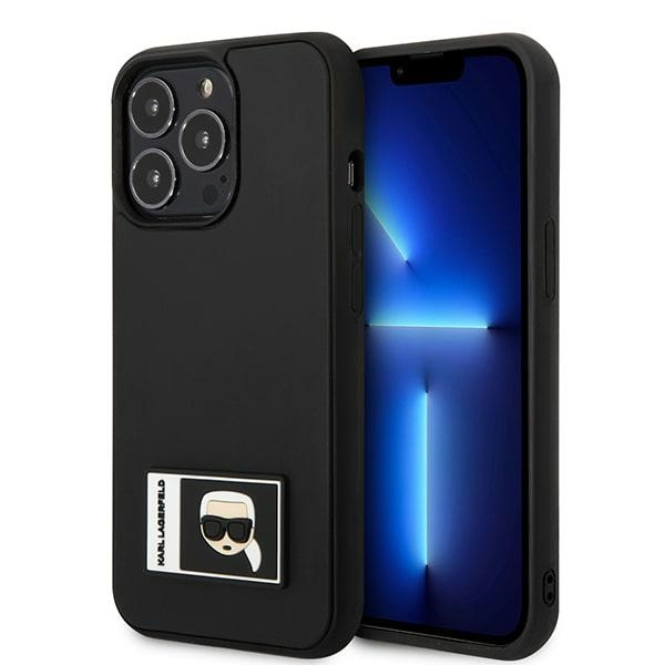 Etui KARL LAGERFELD Apple iPhone 13 Pro Max Ikonik Patch Czarny Hardcase