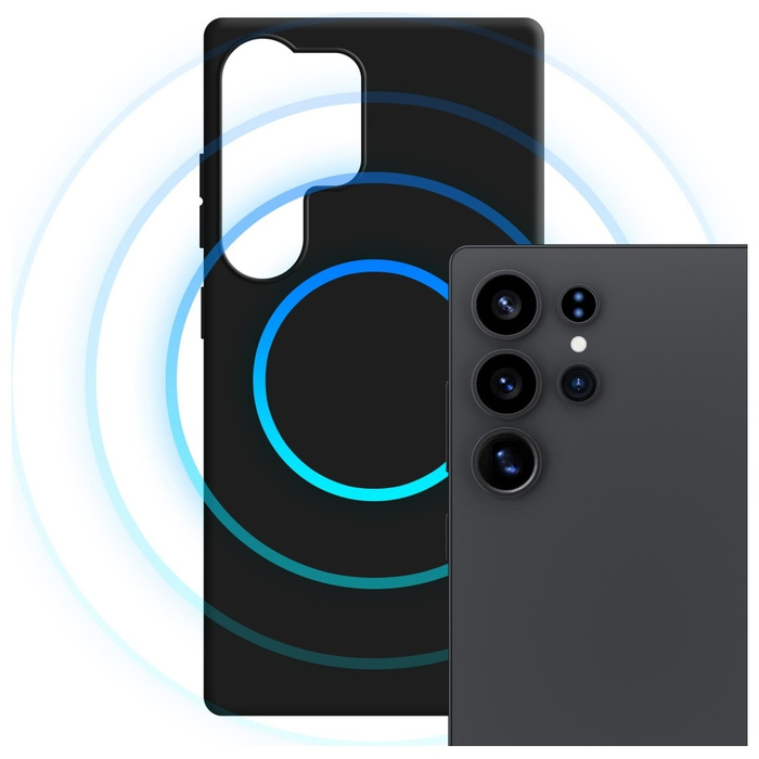 Etui 3MK Hardy MagSilicone do Samsung    Galaxy S25 Ultra czarny