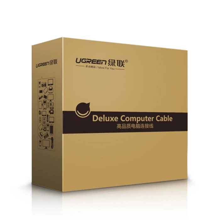 Kabel UGREEN US122 USB-A 2.0 USB-B 2.0 Do Drukarki Aktywny 10m Czarny