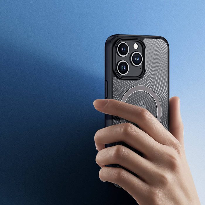 Etui Pancerne etui do iPhone 15 Pro Max z MagSafe Dux Ducis Aimo Mag - czarne Case