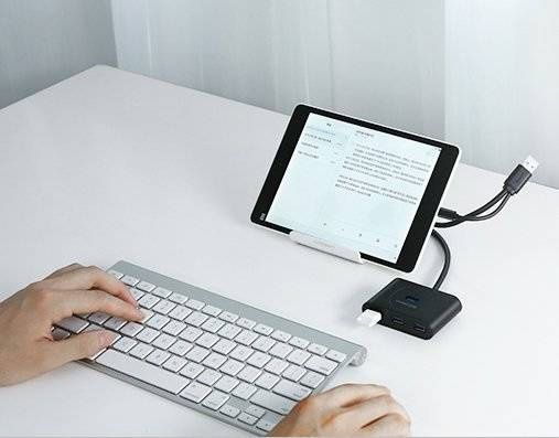 Ugreen rozdzielacz HUB 4x USB 3.2 Gen 1 (kabel 1 m) czarny (CR113 20291)