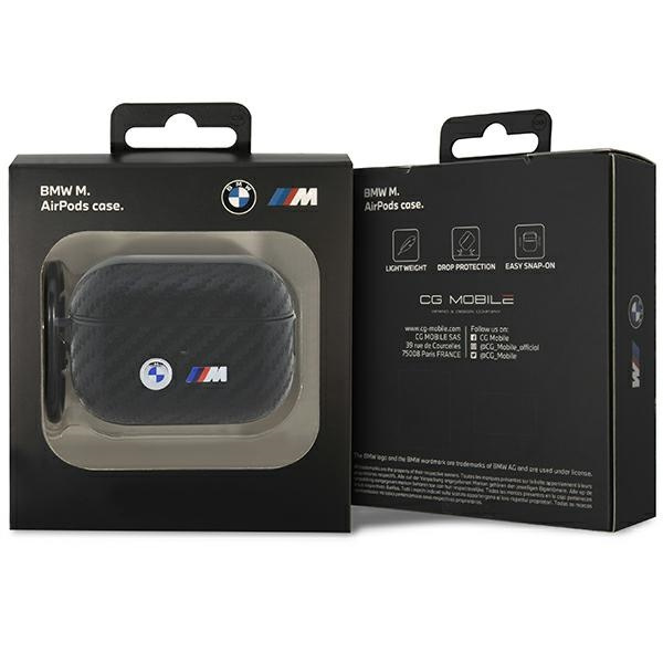 BMW BMAP2WMPUCA2 AirPods Pro 2 gen cover czarny/black Carbon Double Metal Logo