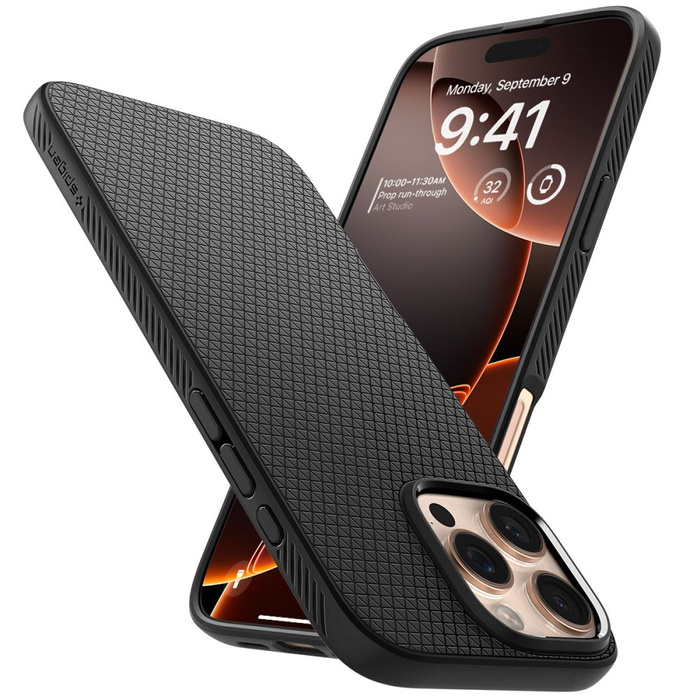 ETUI SPIGEN LIQUID AIR IPHONE 16 PRO MATTE BLACK